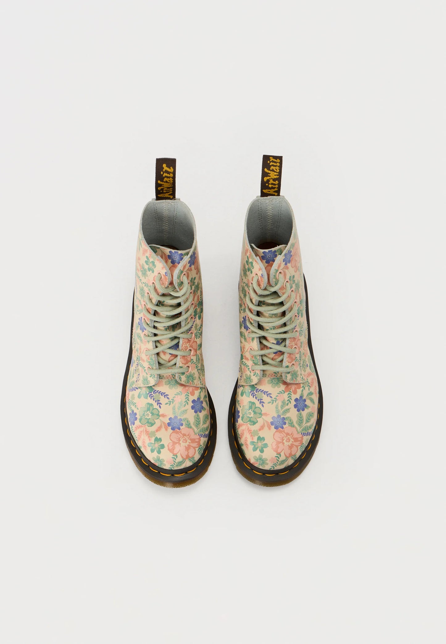 DR. MARTENS - Bottines 1460 FLORAL CLOUD - Crème multi