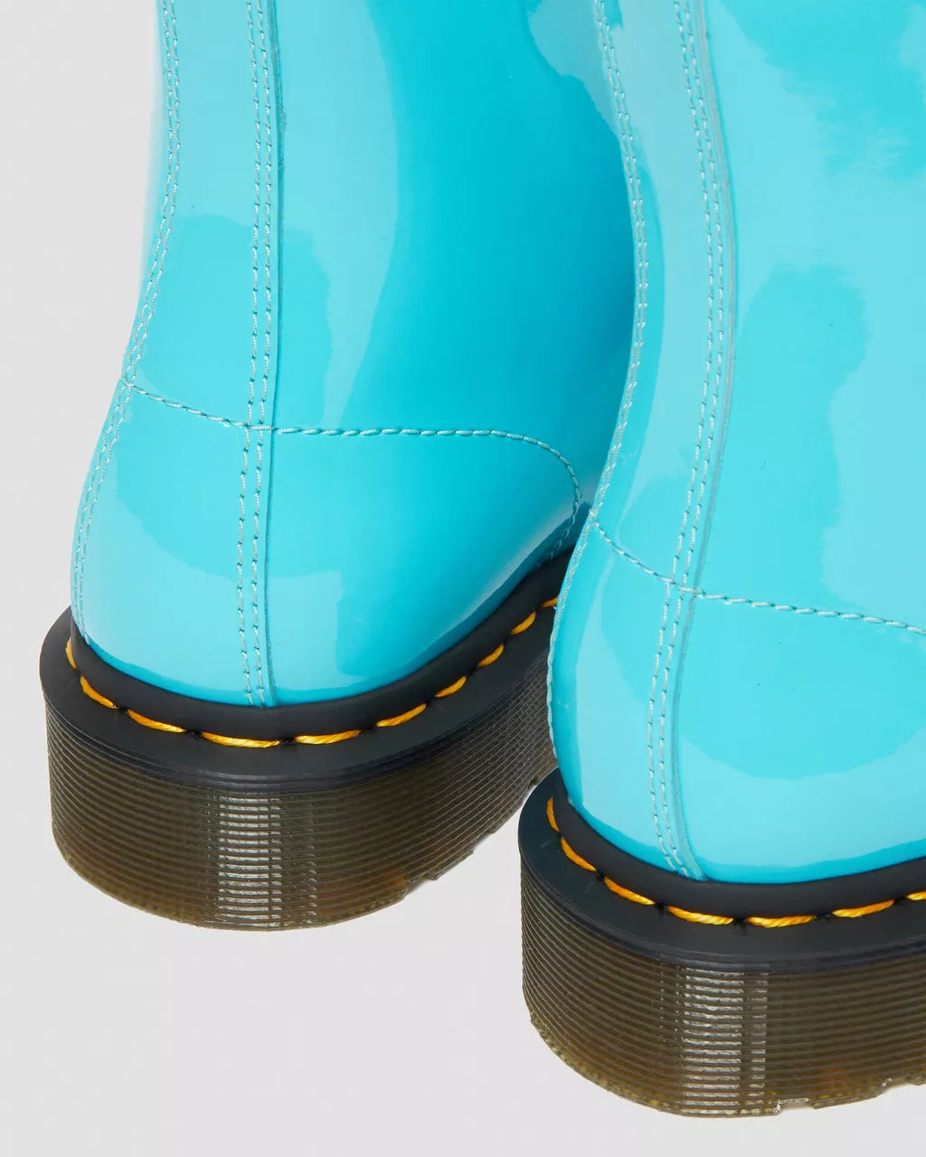 DR. MARTENS - Bottines 1460 vernies à lacets - Turquoise