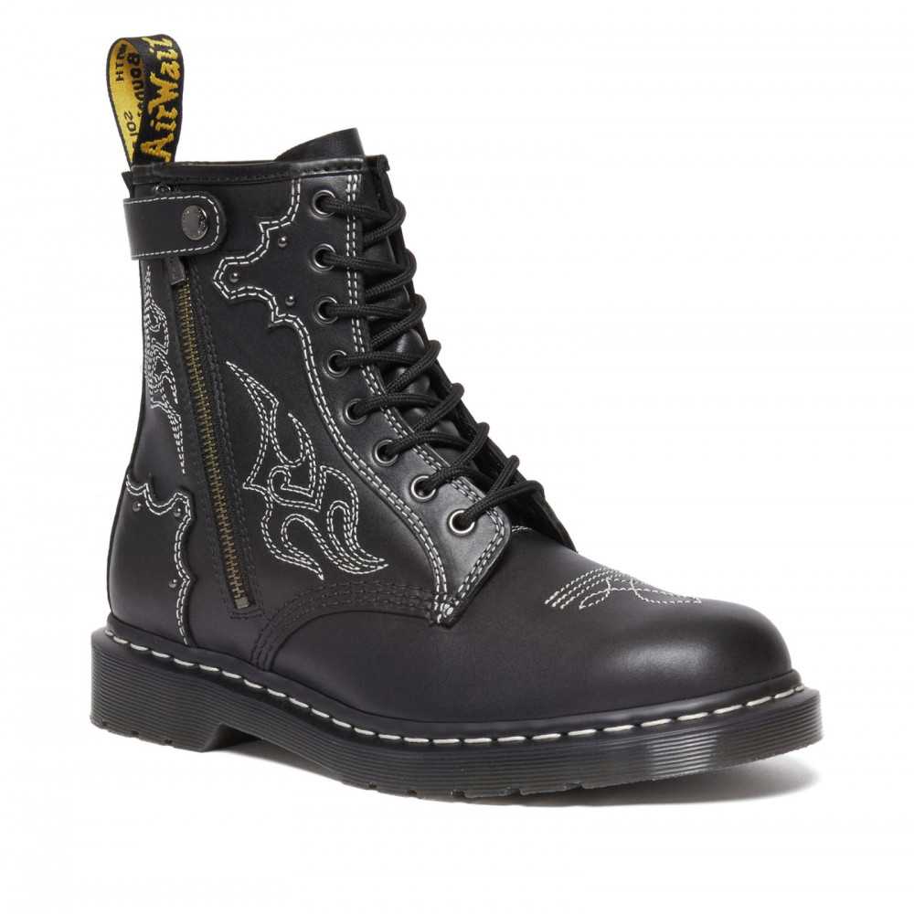 DR. MARTENS - Bottines1460 GA - Cuir - Noir