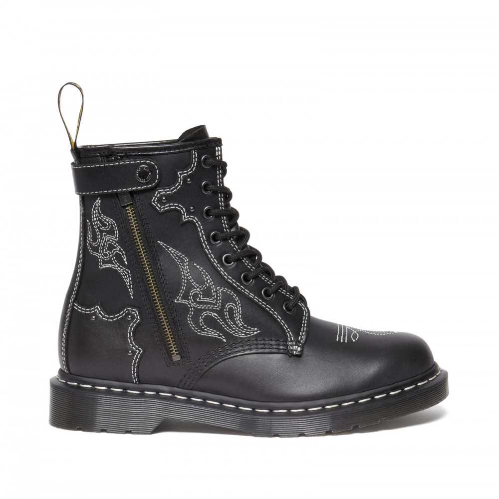 DR. MARTENS - Bottines1460 GA - Cuir - Noir