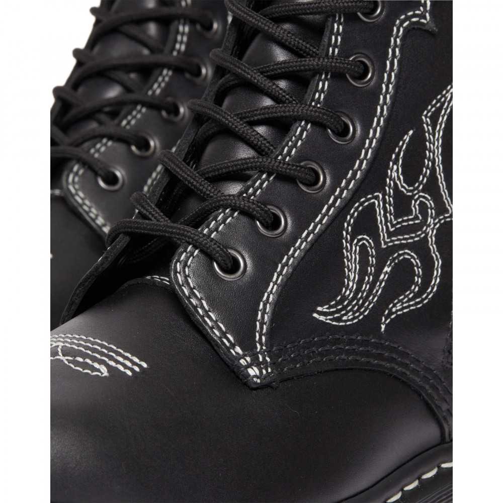 DR. MARTENS - Bottines1460 GA - Cuir - Noir