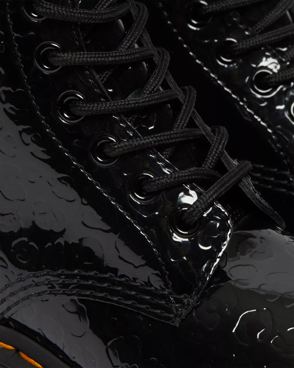 DR. MARTENS - Bottines 1460 LEOPARD  - Noir verni