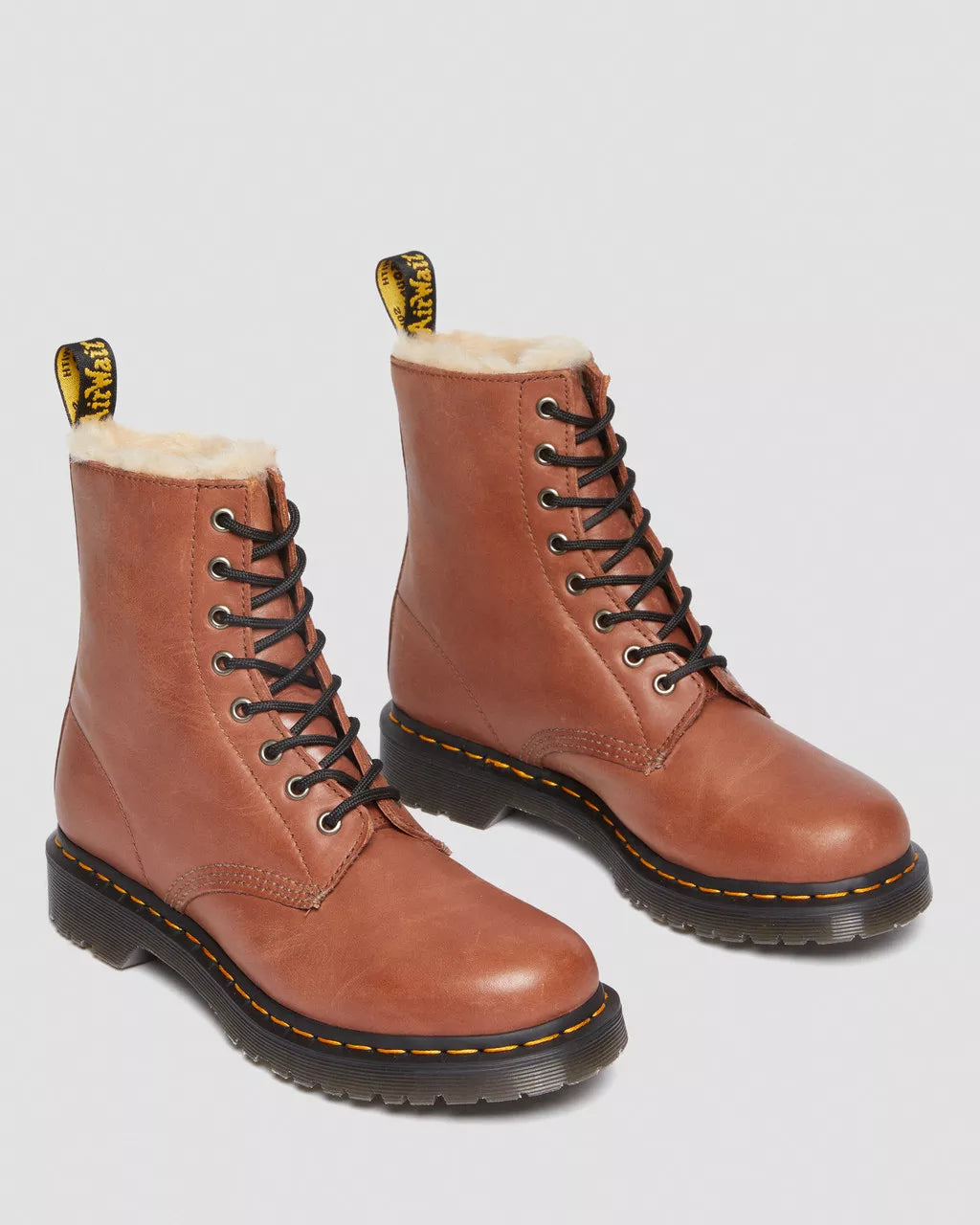 DR. MARTENS - Bottines 1460 SERENA - Cuir - Camel