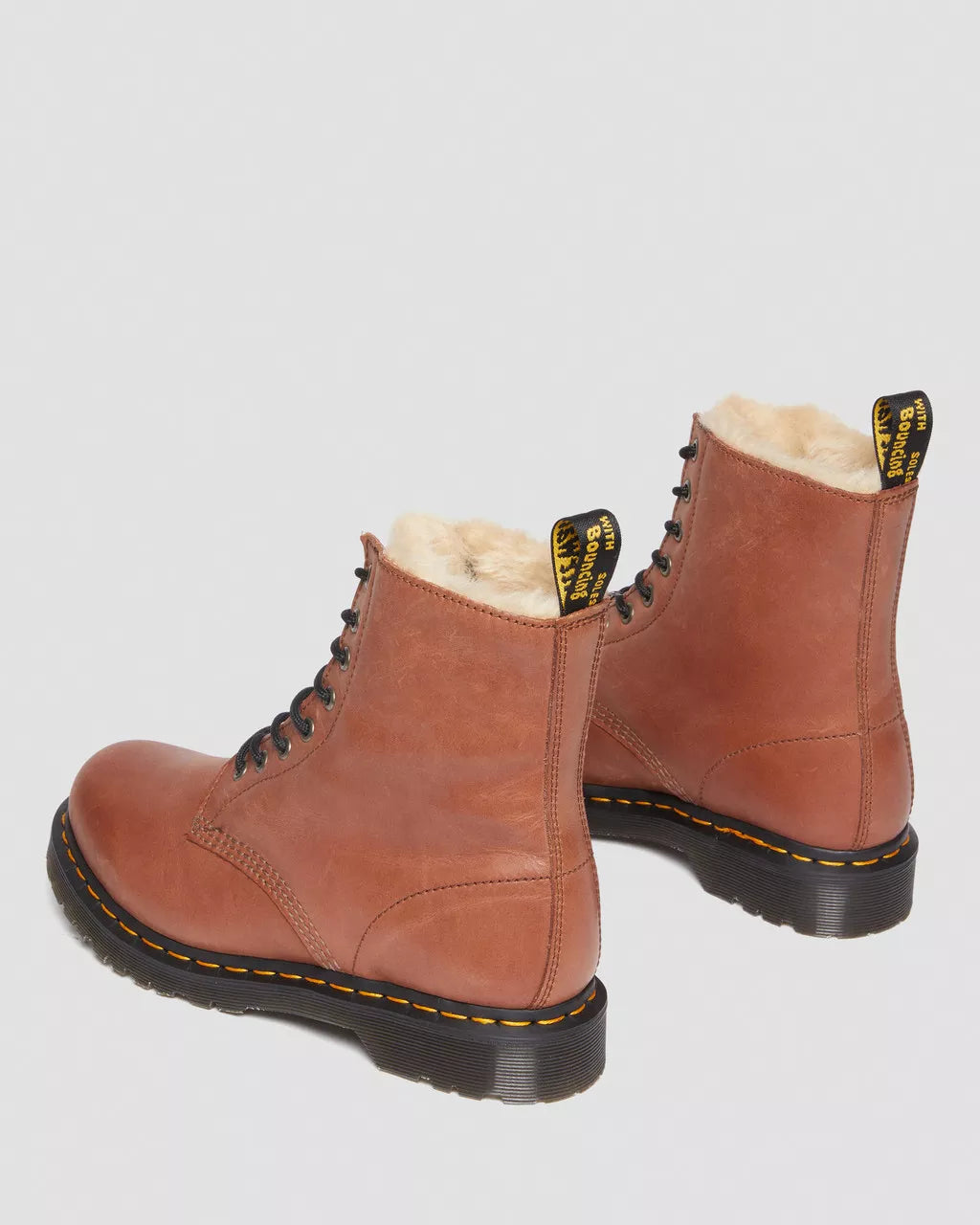 DR. MARTENS - Bottines 1460 SERENA - Cuir - Camel