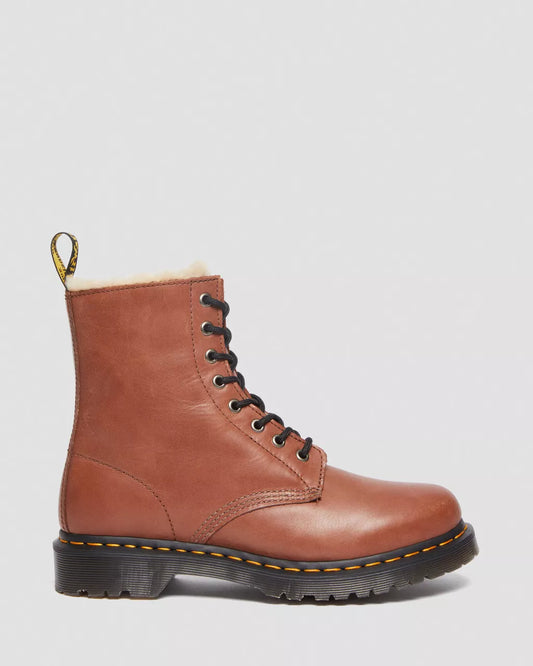 DR. MARTENS - Bottines 1460 SERENA - Cuir - Camel