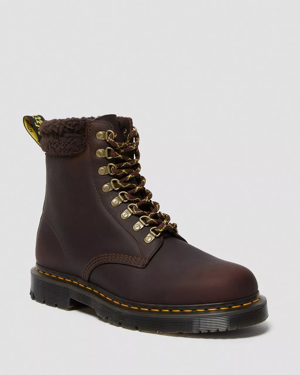 DR. MARTENS - Bottines 1460 COLLAR DM'S Wintergrip - Cacao