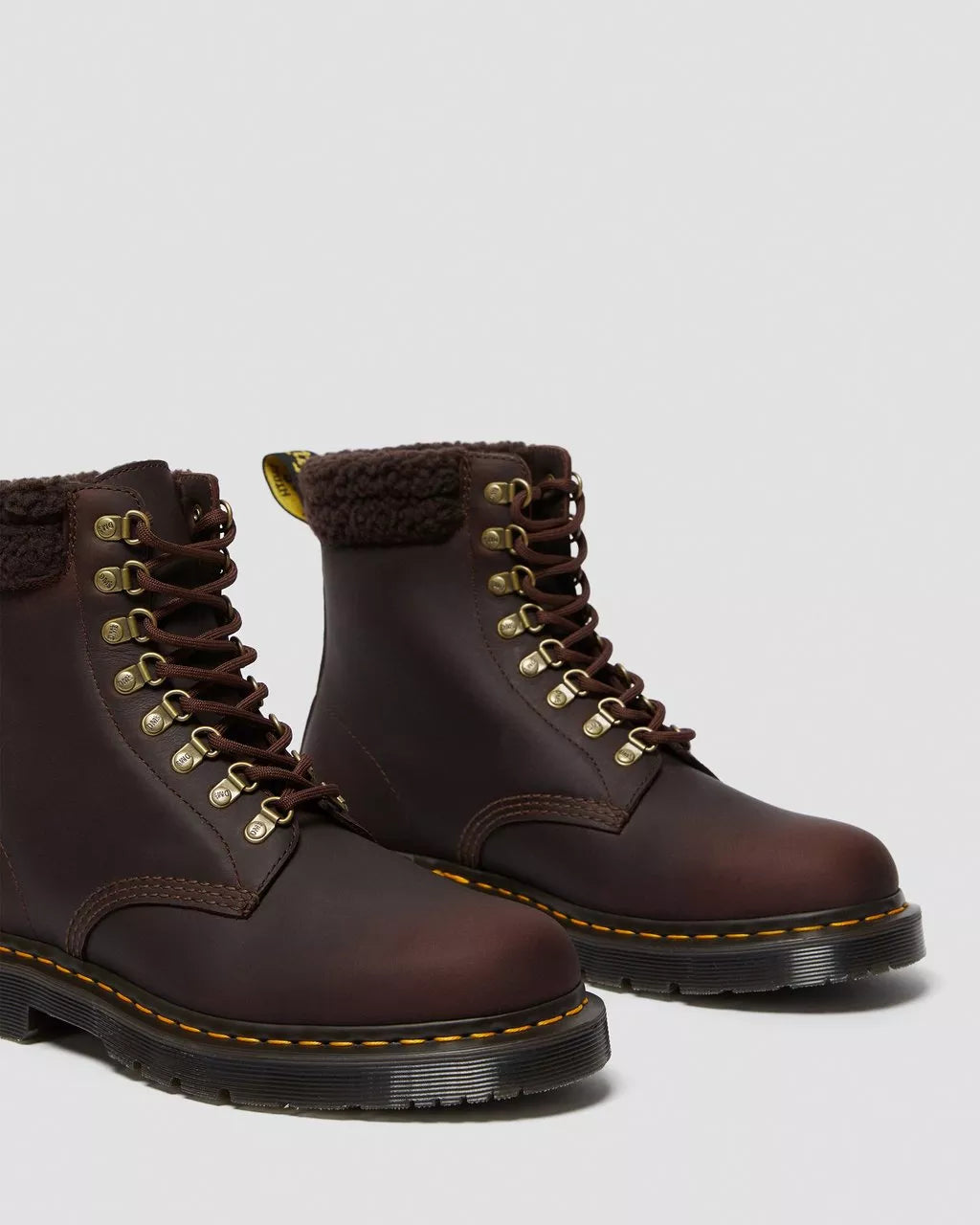 DR. MARTENS - Bottines 1460 COLLAR DM'S Wintergrip - Cacao