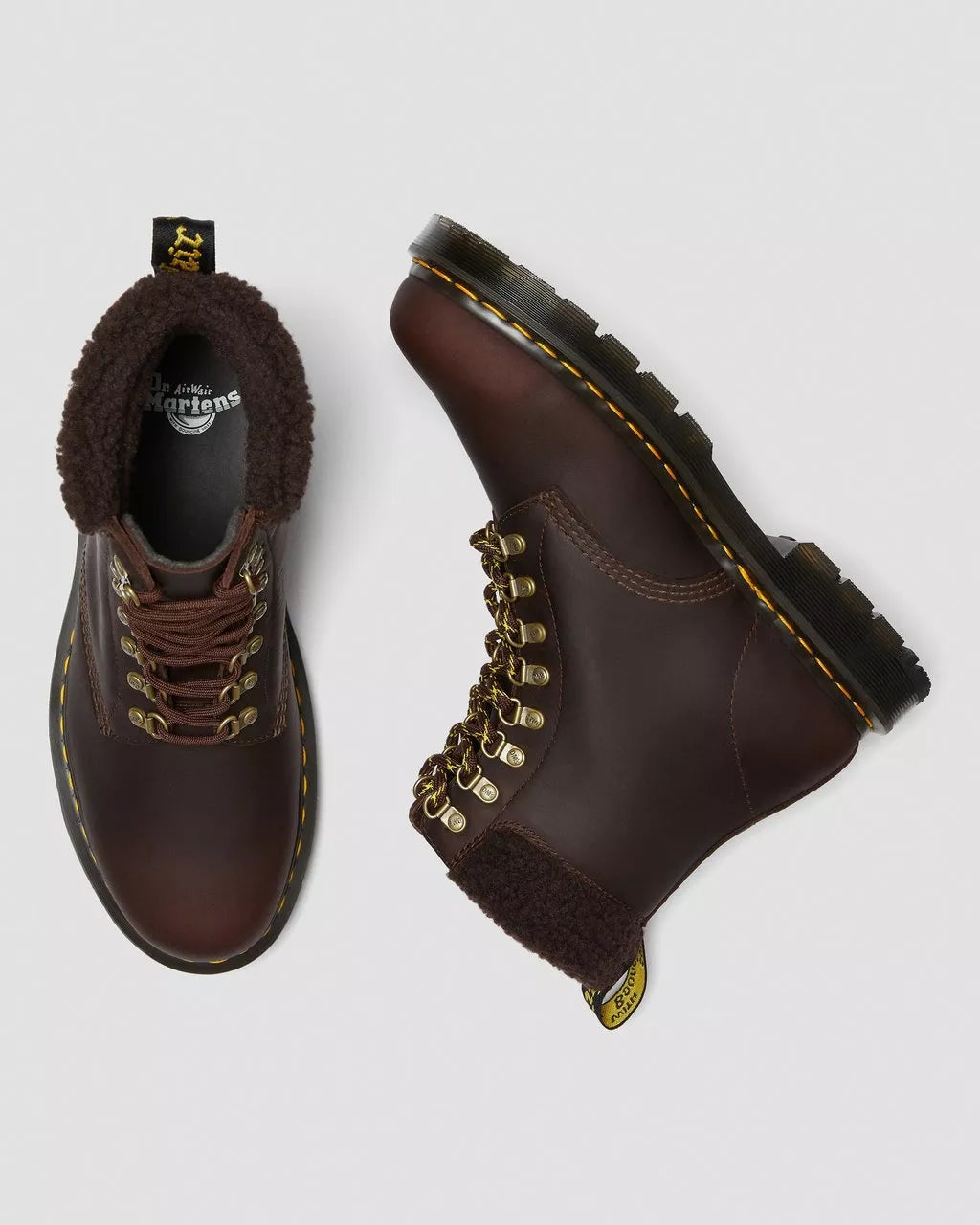 DR. MARTENS - Bottines 1460 COLLAR DM'S Wintergrip - Cacao