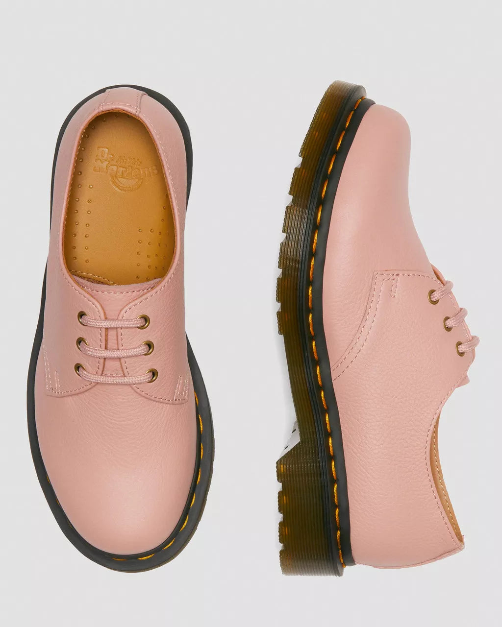 DR. MARTENS - Chaussures à lacets 1461 W VIRGINIA - Pêche