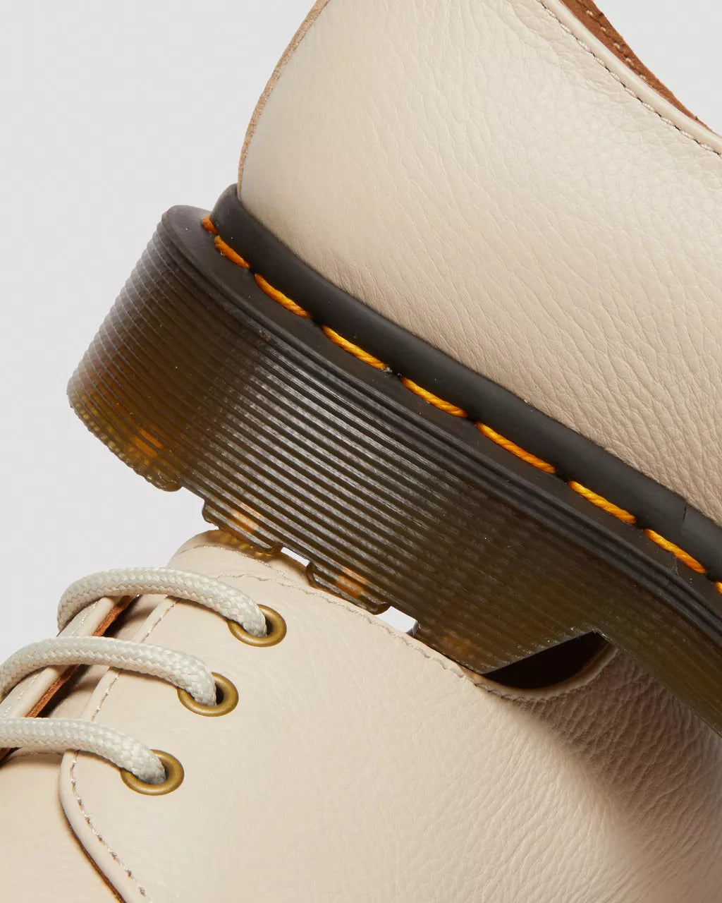 DR. MARTENS - Chaussures à lacets 1461 W VIRGINIA - Beige