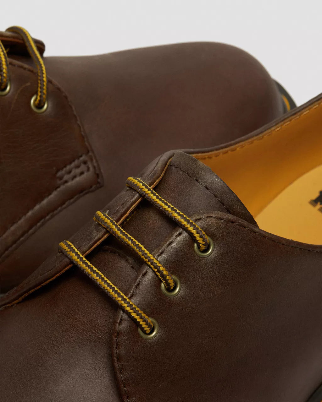 DR. MARTENS - Chaussures à lacets 1461 BEX Crazy Horse - Marron