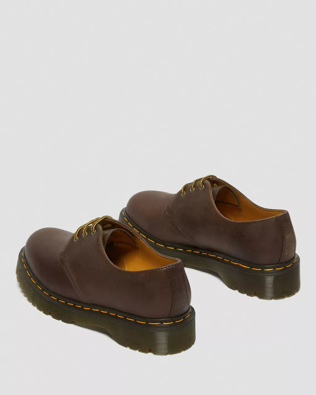DR. MARTENS - Chaussures à lacets 1461 BEX Crazy Horse - Marron