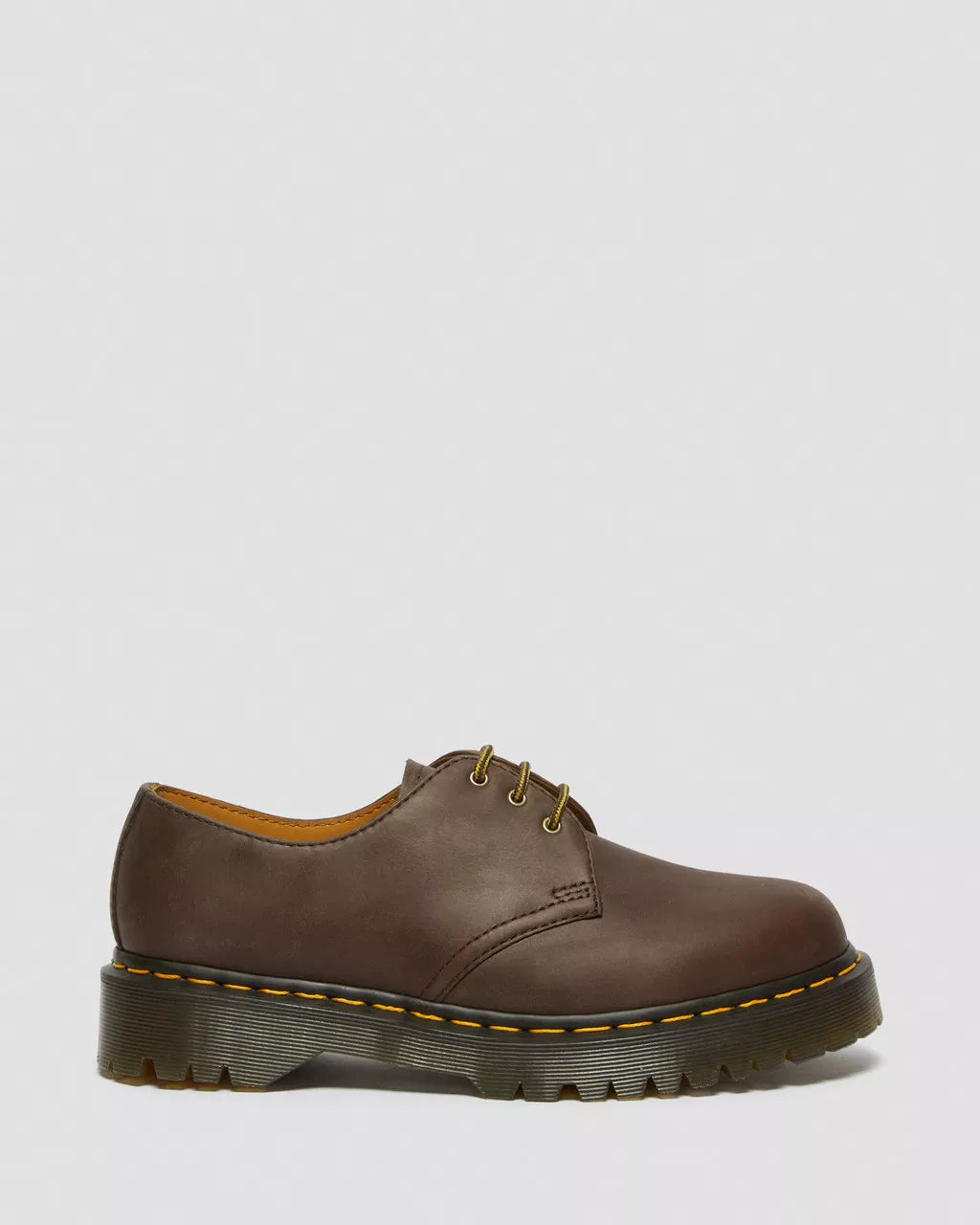 DR. MARTENS - Chaussures à lacets 1461 BEX Crazy Horse - Marron