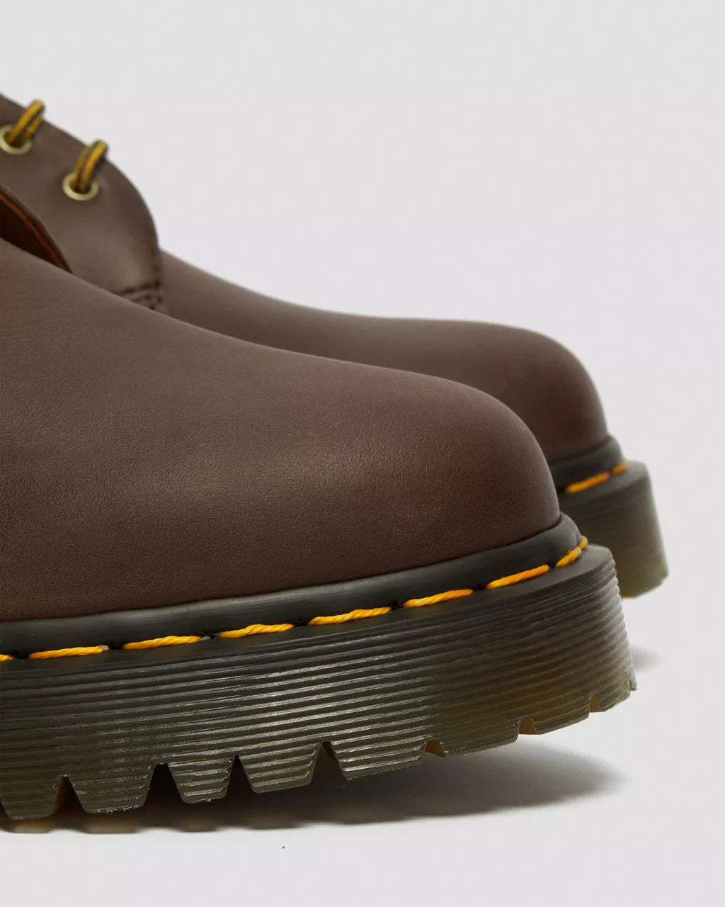 DR. MARTENS - Chaussures à lacets 1461 BEX Crazy Horse - Marron