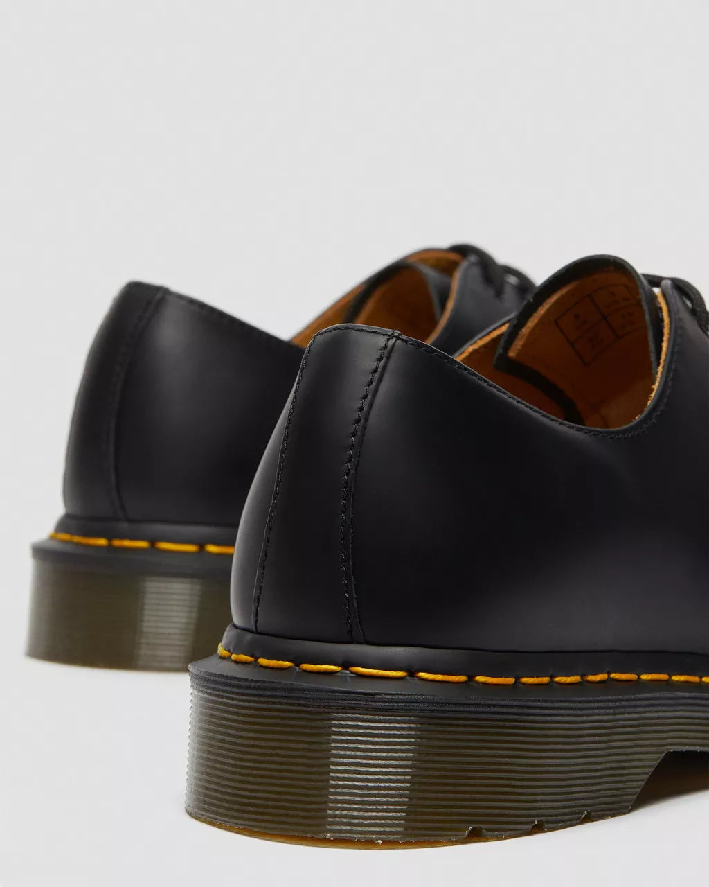 DR. MARTENS - Chaussures à lacets 1461 BSM R - Cuir smooth - Noir
