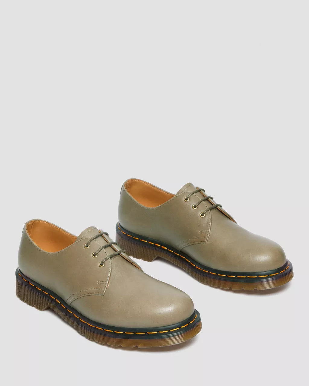 DR. MARTENS - Chaussures à lacets 1461 CARRARA - Olive