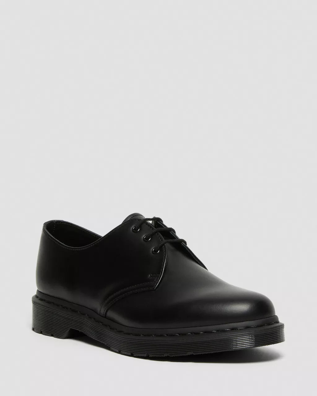 DR. MARTENS - Chaussures à lacets 1461 - Cuir smooth - Mono noir