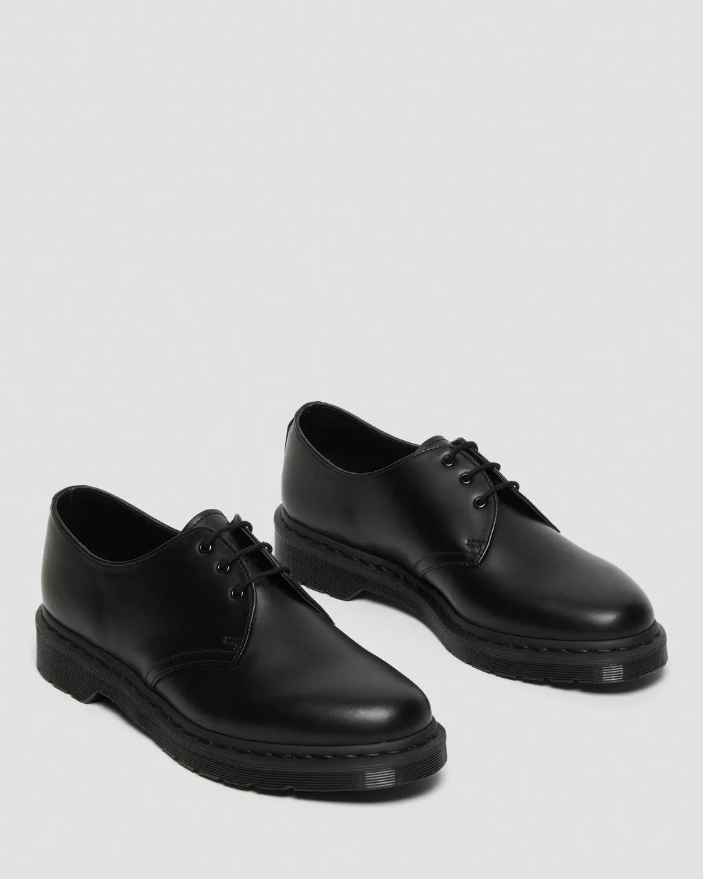 DR. MARTENS - Chaussures à lacets 1461 - Cuir smooth - Mono noir