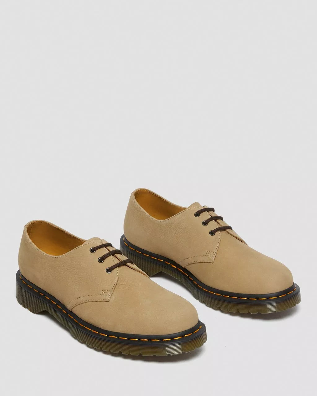 DR. MARTENS - Chaussures à lacets 1461 NUBUCK - Sable