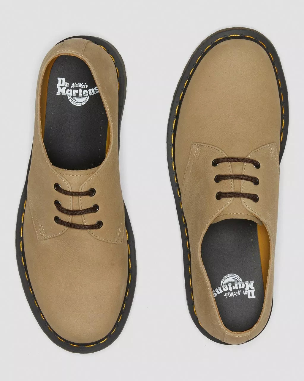 DR. MARTENS - Chaussures à lacets 1461 NUBUCK - Sable