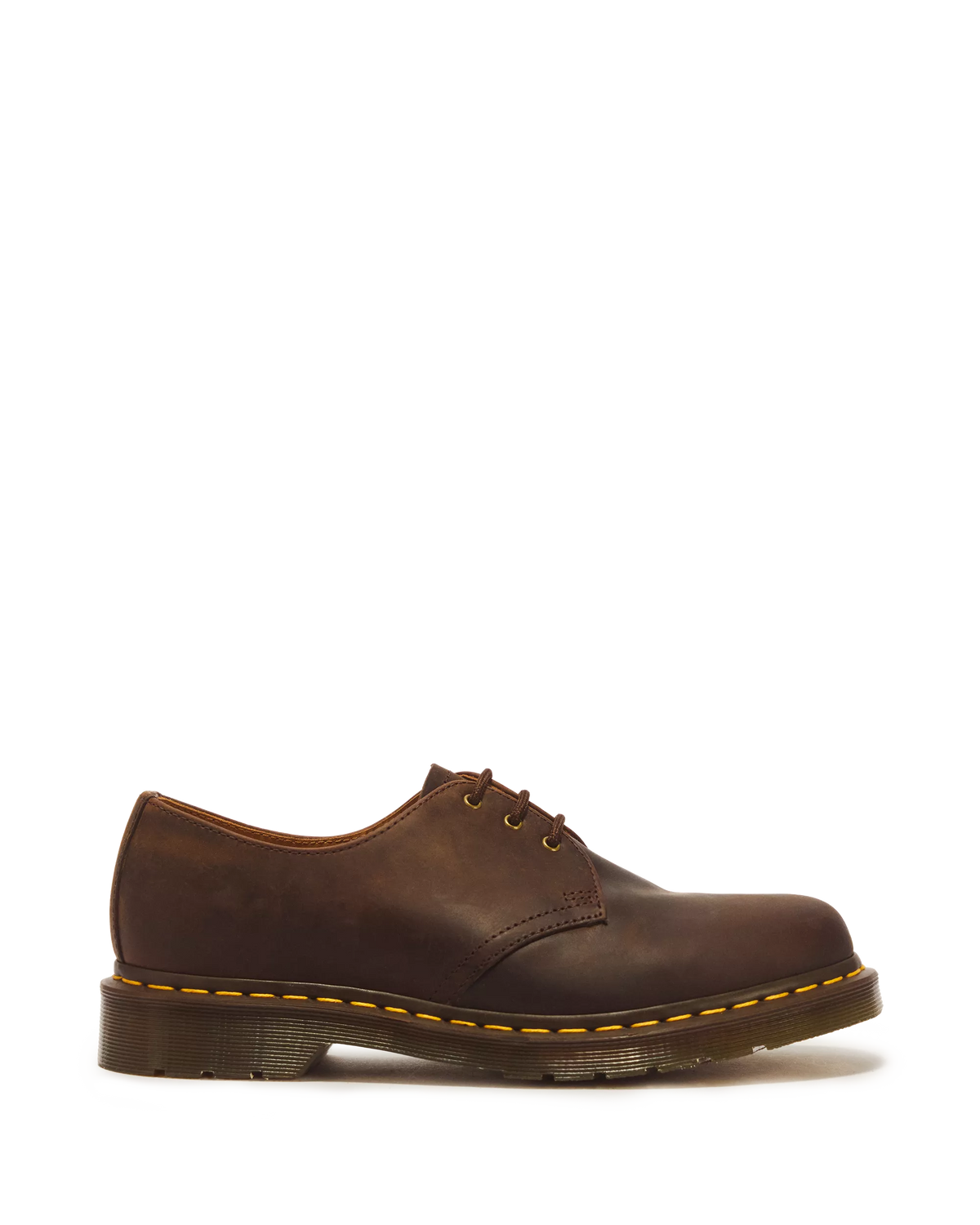 DR. MARTENS - Chaussures à lacet 1461 CRAZY HORSE - Marron Gaucho