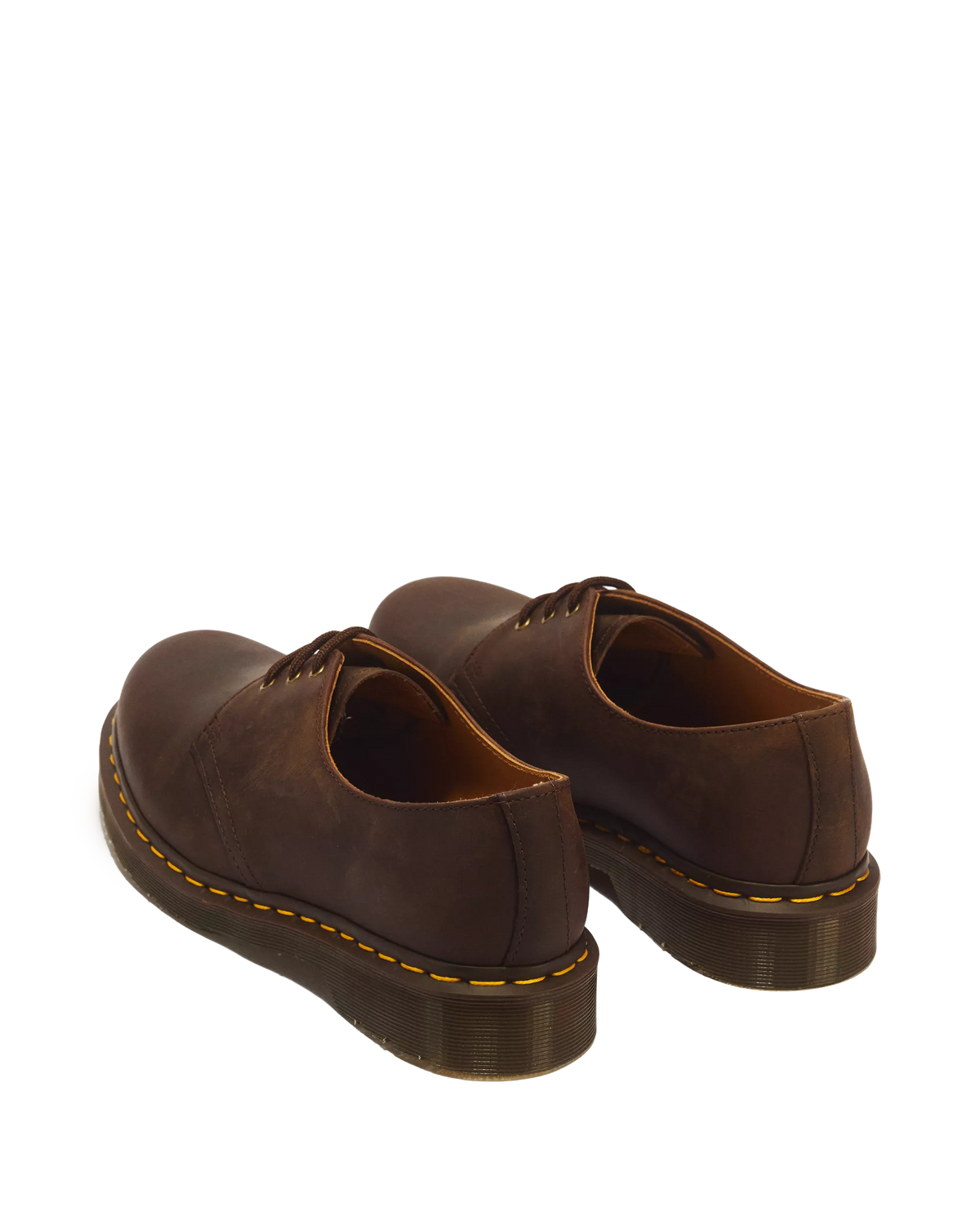DR. MARTENS - Chaussures à lacet 1461 CRAZY HORSE - Marron Gaucho