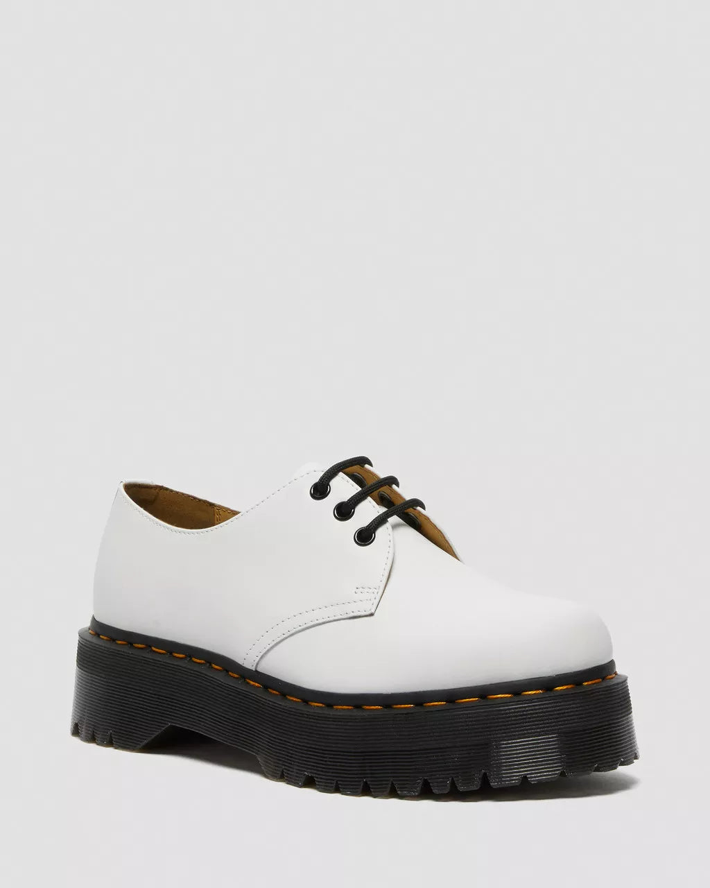 DR. MARTENS - Chaussures à lacets 1461 QUAD - Blanc
