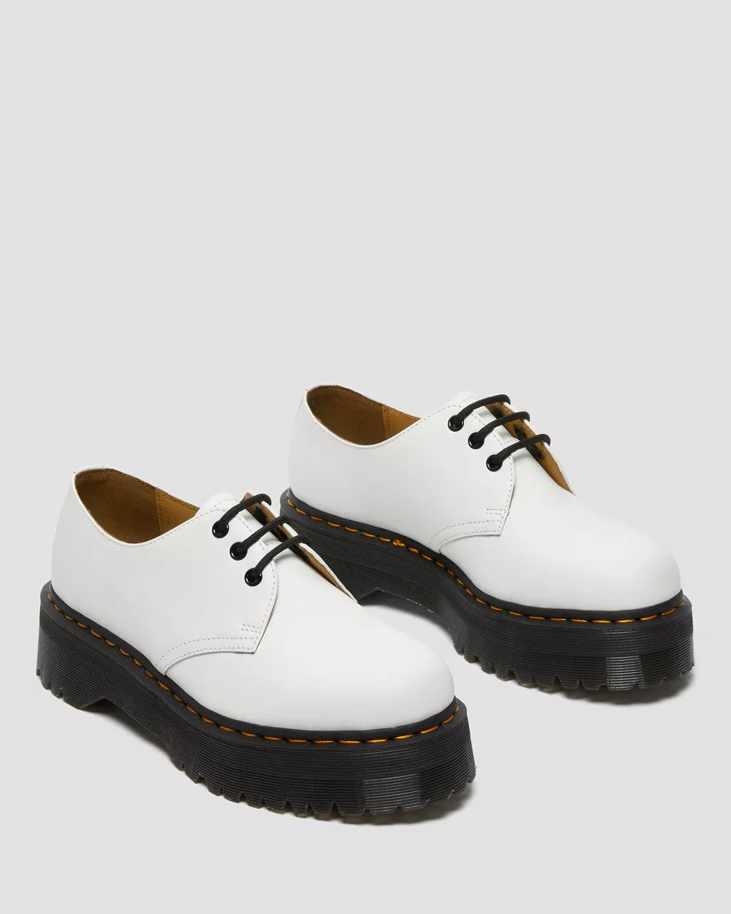 DR. MARTENS - Chaussures à lacets 1461 QUAD - Blanc