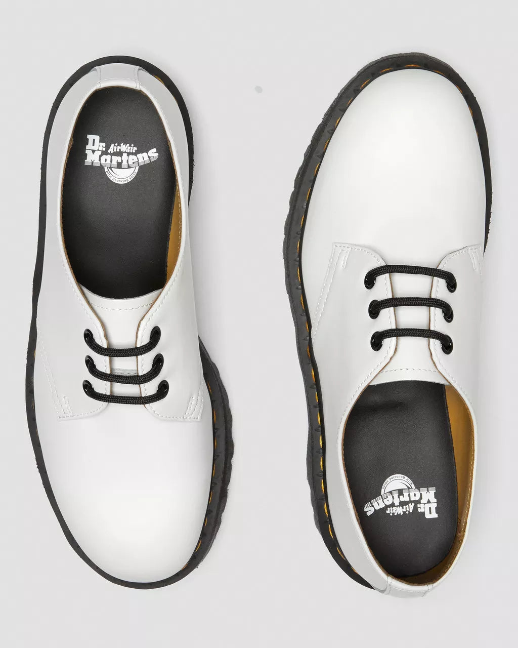 DR. MARTENS - Chaussures à lacets 1461 QUAD - Blanc