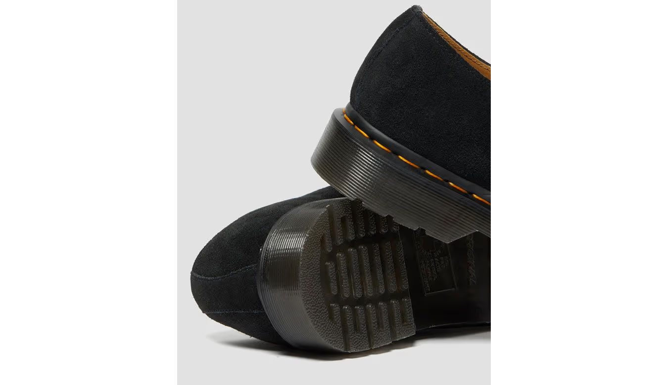 DR. MARTENS - Chaussures à lacets 1461 SUEDE - Noir