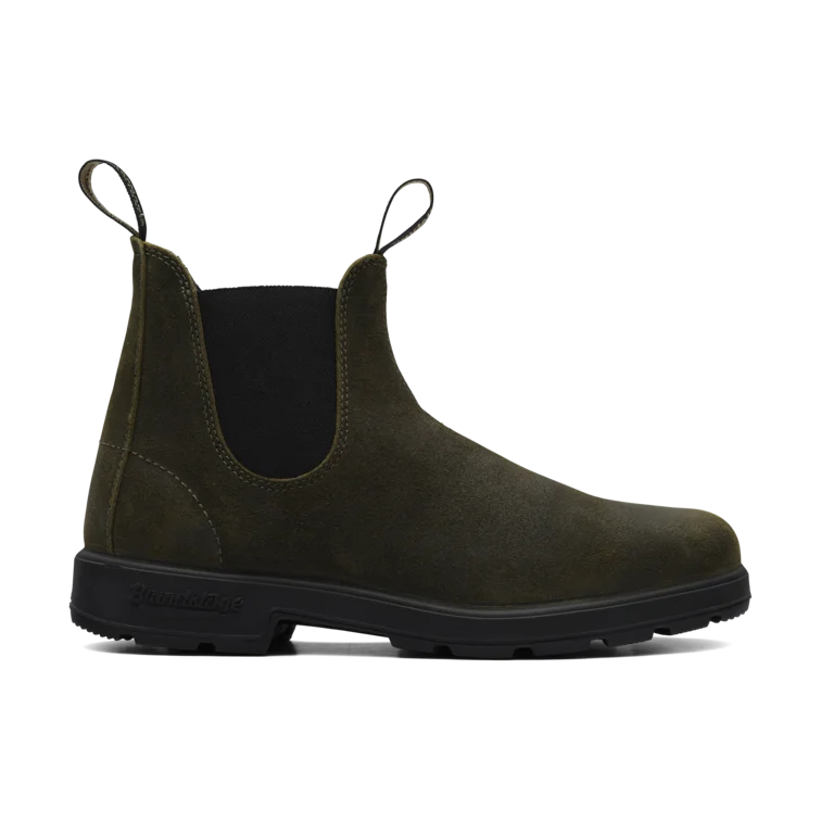 BLUNDSTONE - Boots Chelsea ORIGINALS 1615 - Suédé - Olive foncé