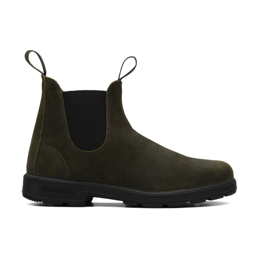 BLUNDSTONE - Boots Chelsea ORIGINALS 1615 - Suédé - Olive foncé