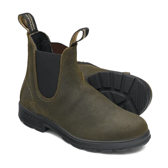 BLUNDSTONE - Boots Chelsea ORIGINALS 1615 - Suédé - Olive foncé