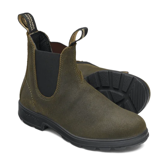 BLUNDSTONE - Boots Chelsea ORIGINALS 1615 - Suédé - Olive foncé