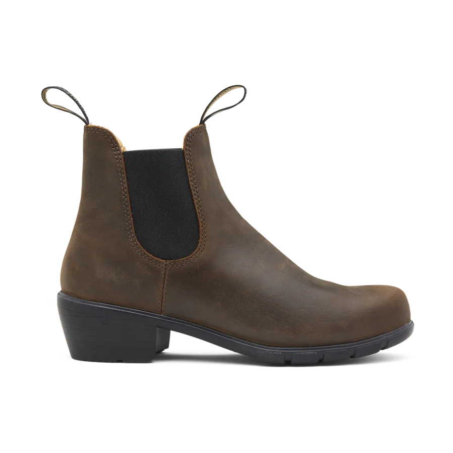 BLUNDSTONE - Boots Chelsea 1673 HEEL - Marron antique