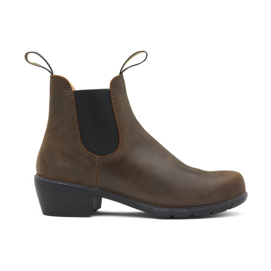 BLUNDSTONE - Boots Chelsea 1673 HEEL - Marron antique