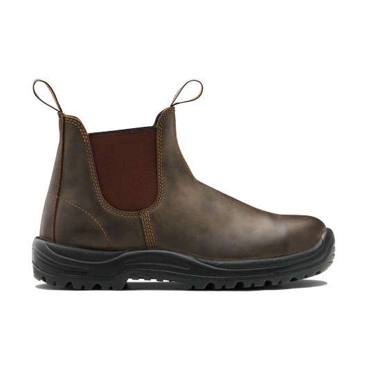 BLUNDSTONE - Boots de sécurité Chelsea 196 - Marron rustique