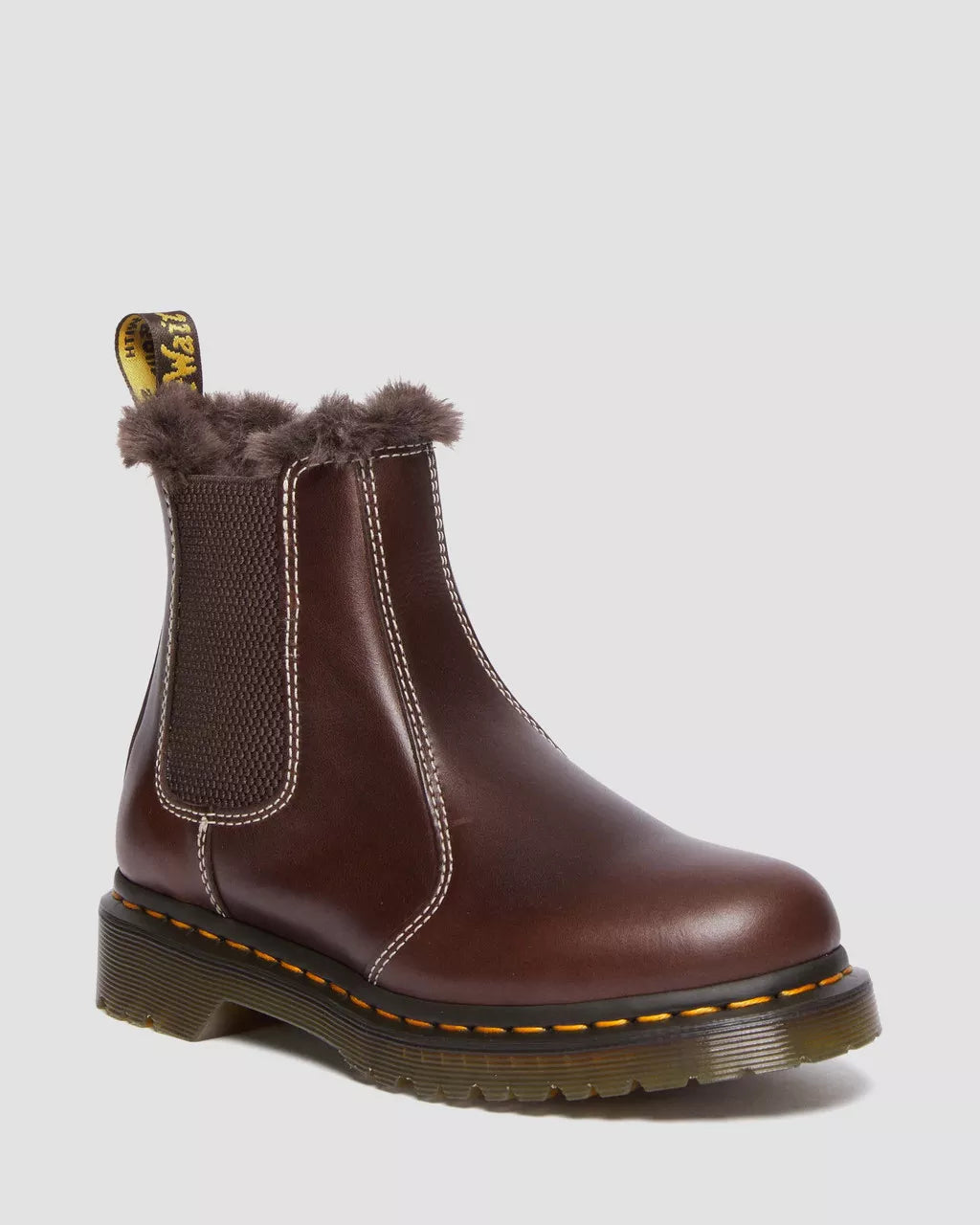 DR. MARTENS - Bottines fourrées 2976 LEONORE - Dark brown