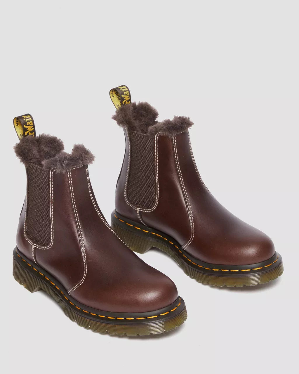 DR. MARTENS - Bottines fourrées 2976 LEONORE - Dark brown