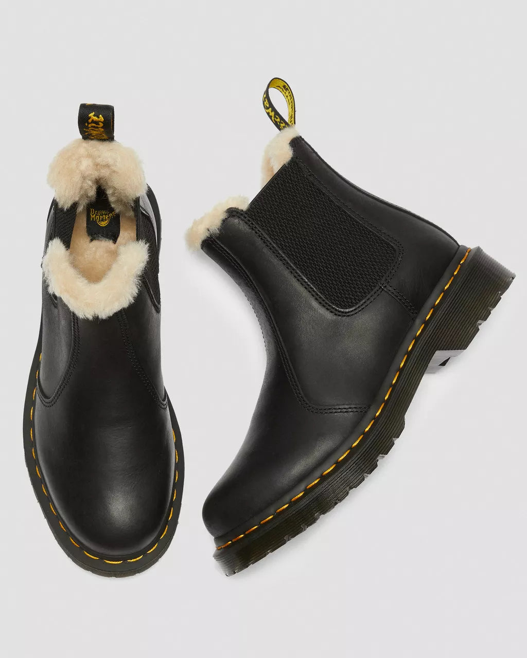 DR. MARTENS - Bottines fourrées 2976 LEONORE - Noir