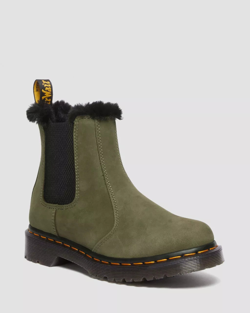 DR. MARTENS - Bottines fourées 2976 LEONORE - Olive