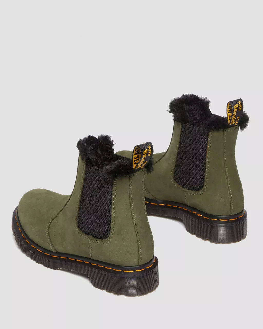 DR. MARTENS - Bottines fourées 2976 LEONORE - Olive
