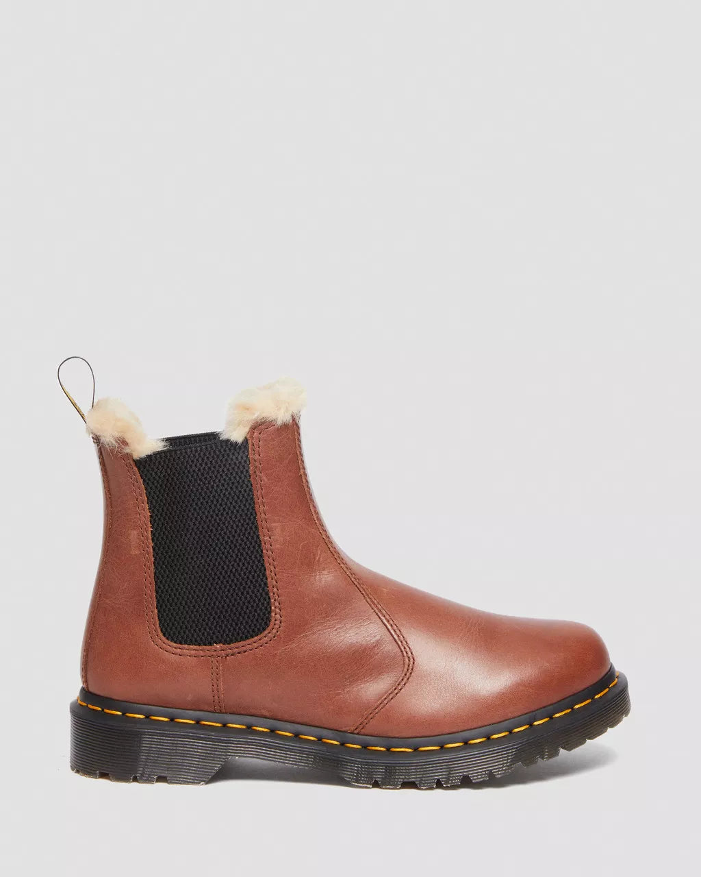 DR. MARTENS - Bottines fourées 2976 LEONORE - Camel