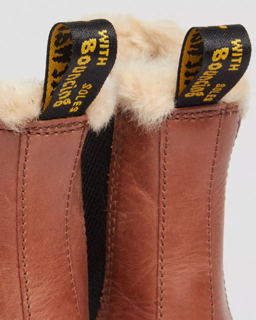 DR. MARTENS - Bottines fourées 2976 LEONORE - Camel