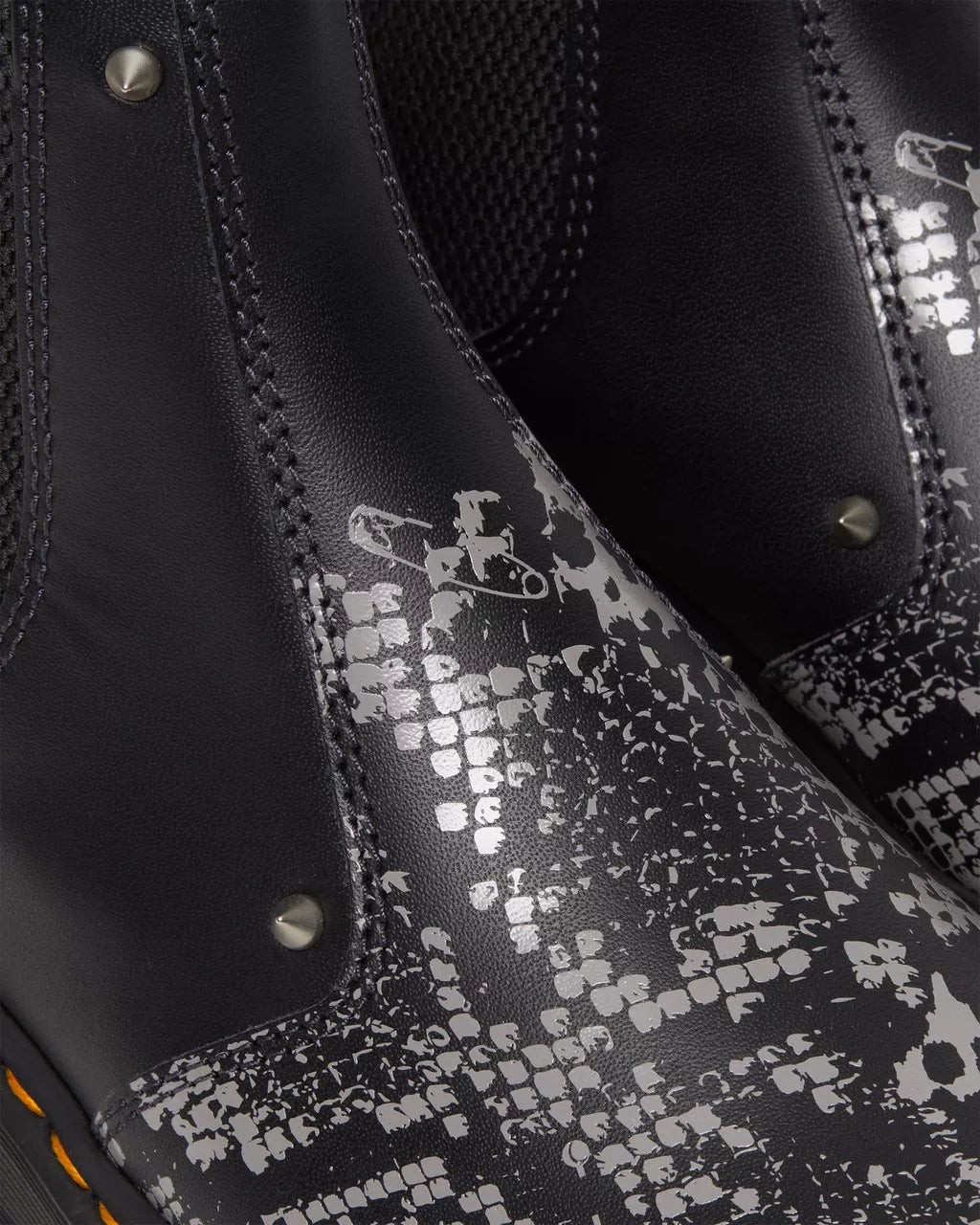 DR. MARTENS - Bottines 2976 QUAD ANIMAL - Noir/gris