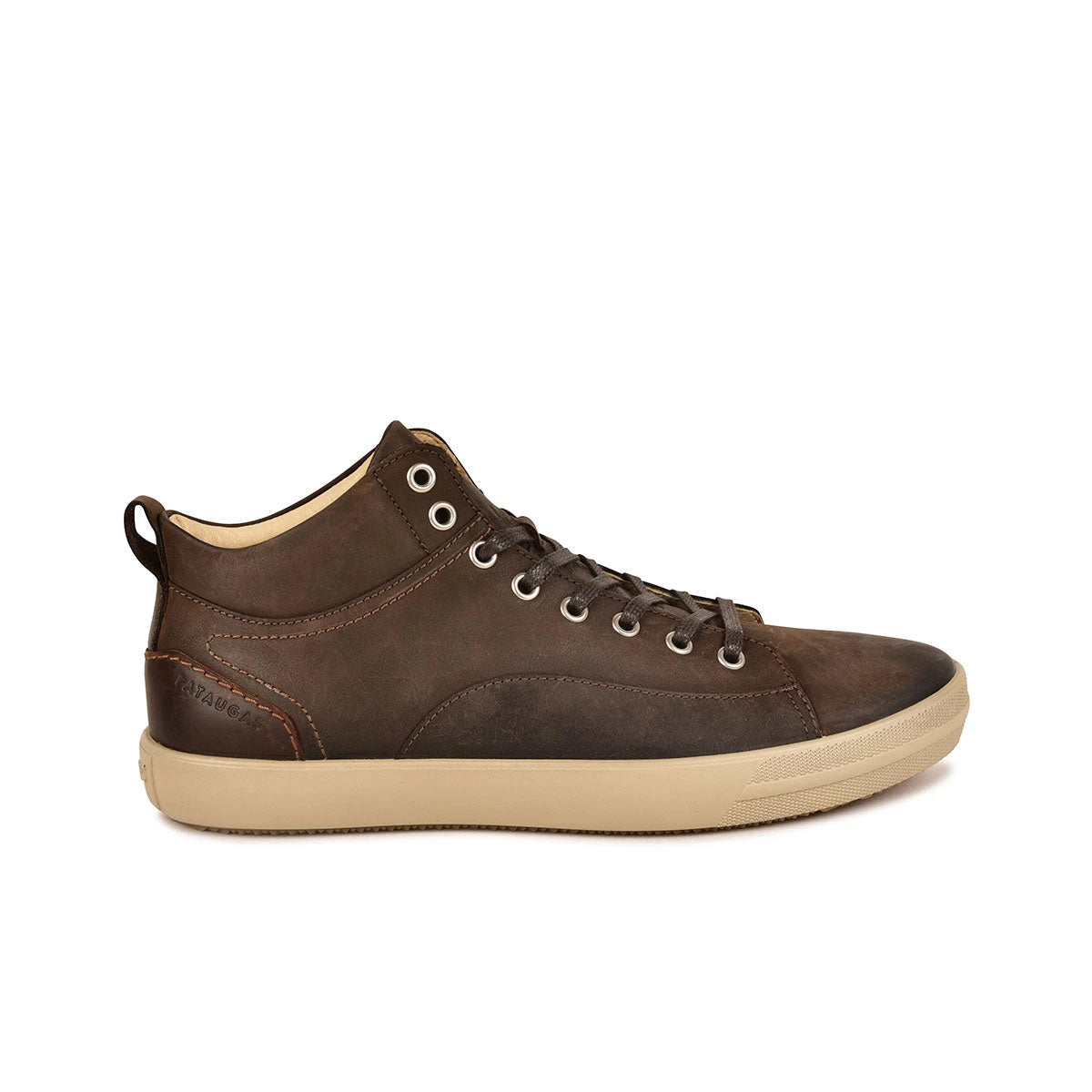 Pataugas NEW CARLO basket montante cuir chocolat homme