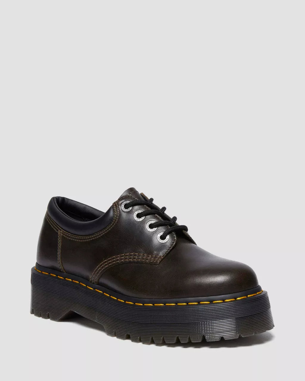 DR. MARTENS - Chaussures à lacets 8053 QUAD - Taupe foncé