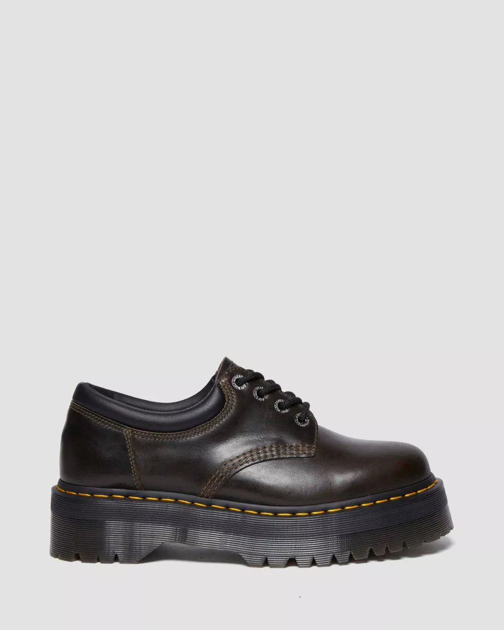 DR. MARTENS - Chaussures à lacets 8053 QUAD - Taupe foncé