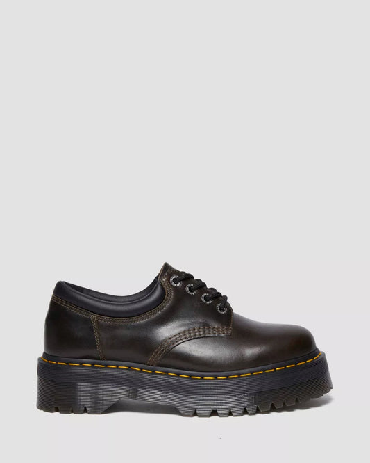 DR. MARTENS - Chaussures à lacets 8053 QUAD - Taupe foncé