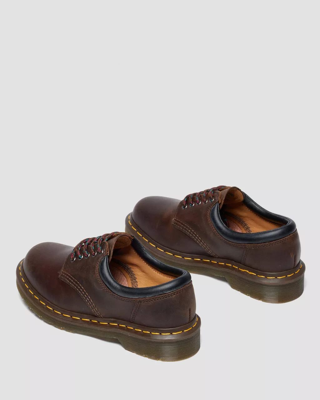 DR. MARTENS - Chaussures à lacets 8053 Z Gaucho Crazy Horse - Marron foncé